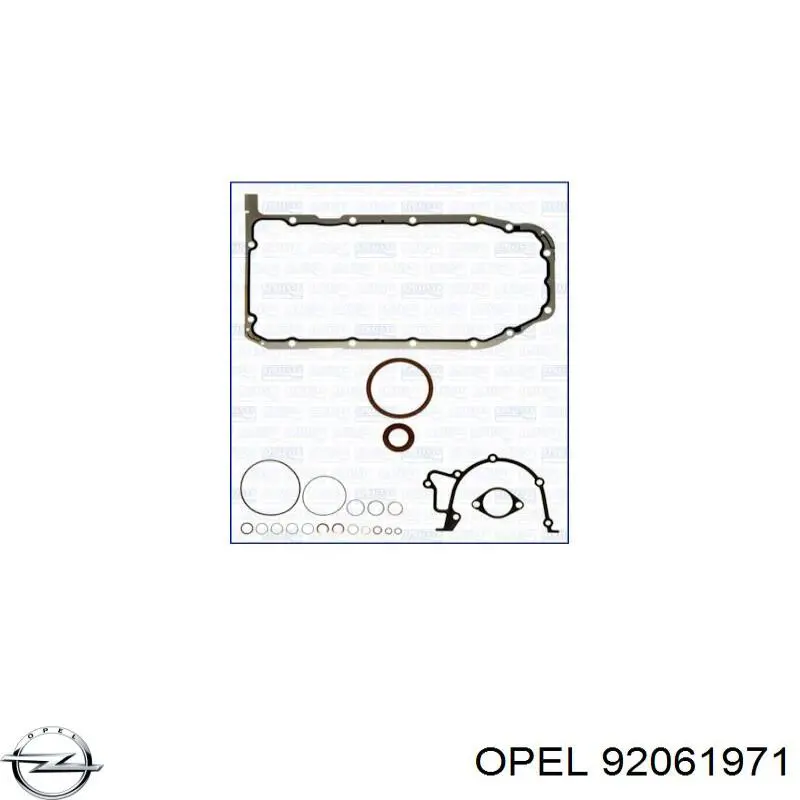 Комплект прокладок двигателя нижний на Opel Frontera A 