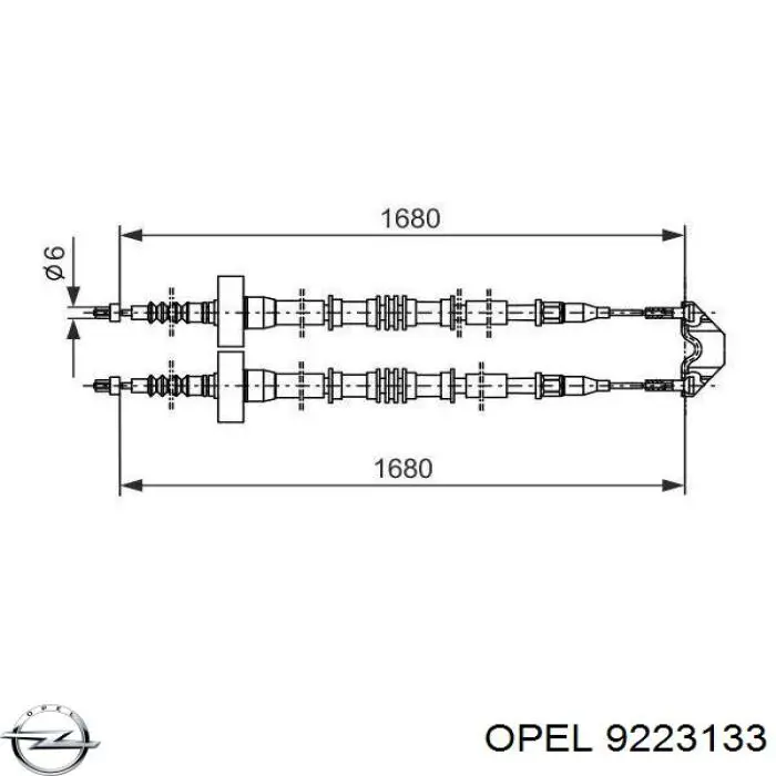 Купить 9223133 Opel Тормоз стояночный