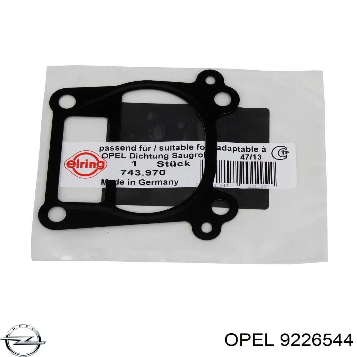 Прокладка впускного коллектора верхняя Opel 9226544 цена, от 1.61 USD