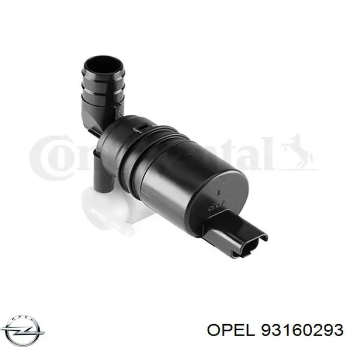 93160293 Opel насос-мотор омывателя стекла переднего