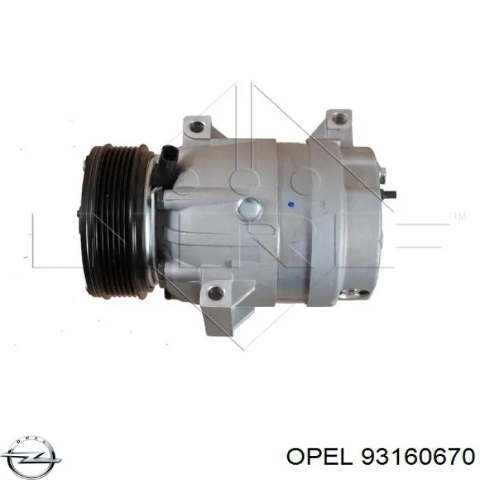 Компрессор кондиционера 93160670 Opel