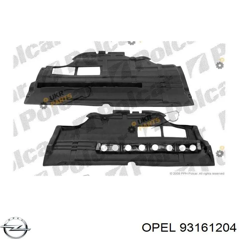 93161204 Opel proteção de motor, de panela (da seção de motor)