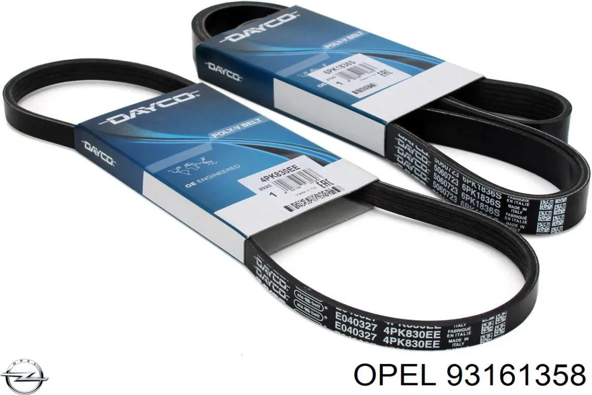 Клиновый ремень Opel 93161358 цена, от 15.66 USD