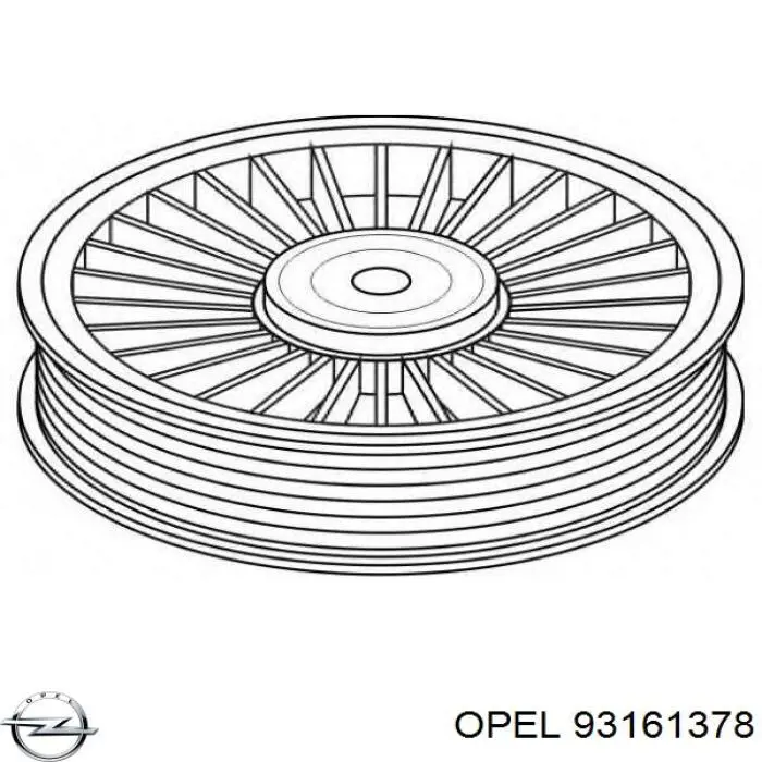 Паразитный ролик 93161378 Opel