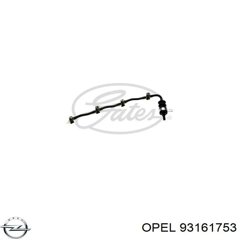 Трубка топливная, обратная от форсунок Opel 93161753 цена, от 33.80 USD
