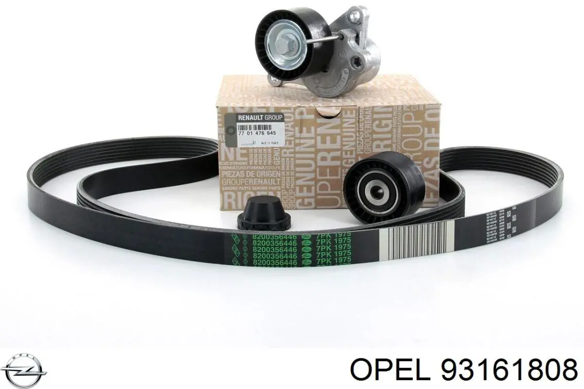 Ремень агрегатов приводной, комплект Opel 93161808 цена, от 45.98 USD