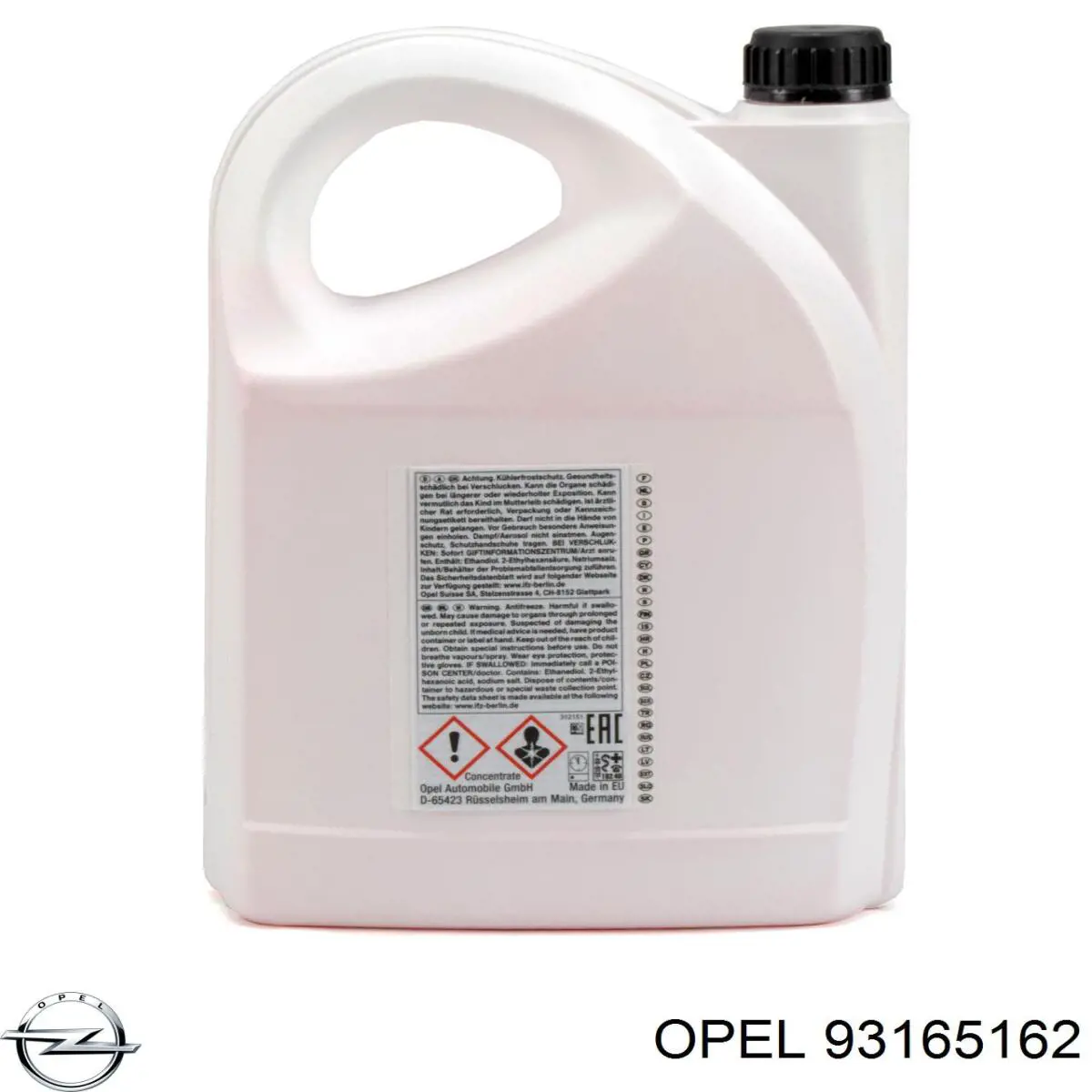 Охлаждающая жидкость Opel 93165162