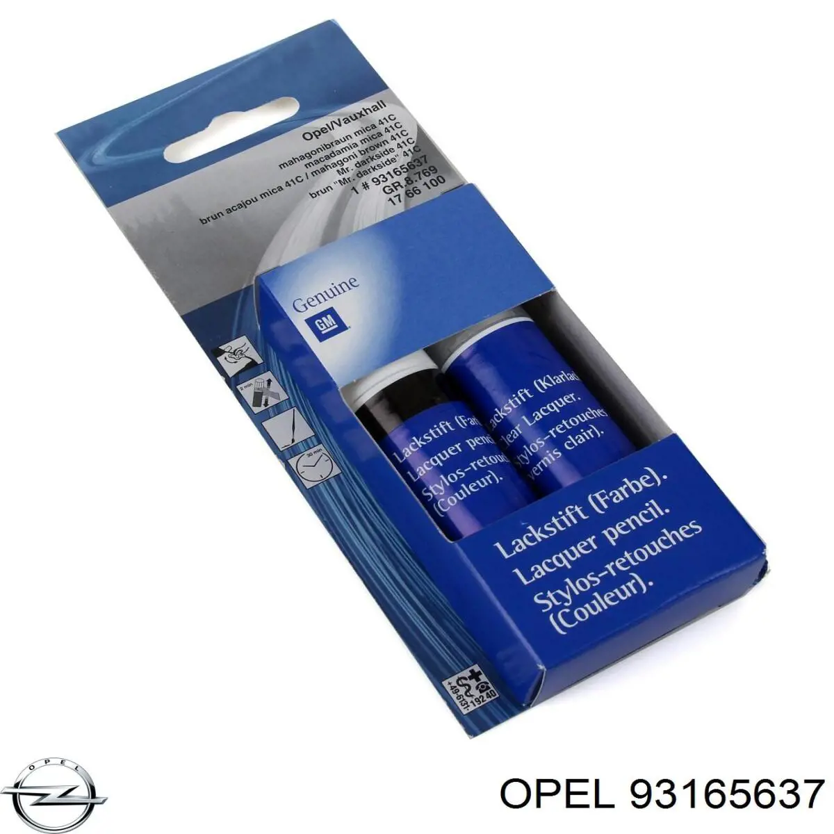 Краска для дисков 93165637 Opel