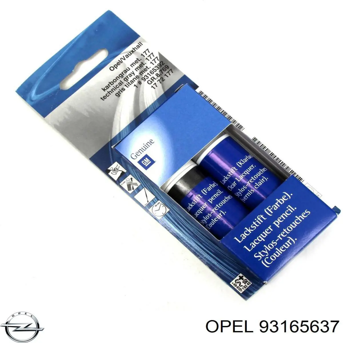 93165637 Opel Краска для дисков глянцевая