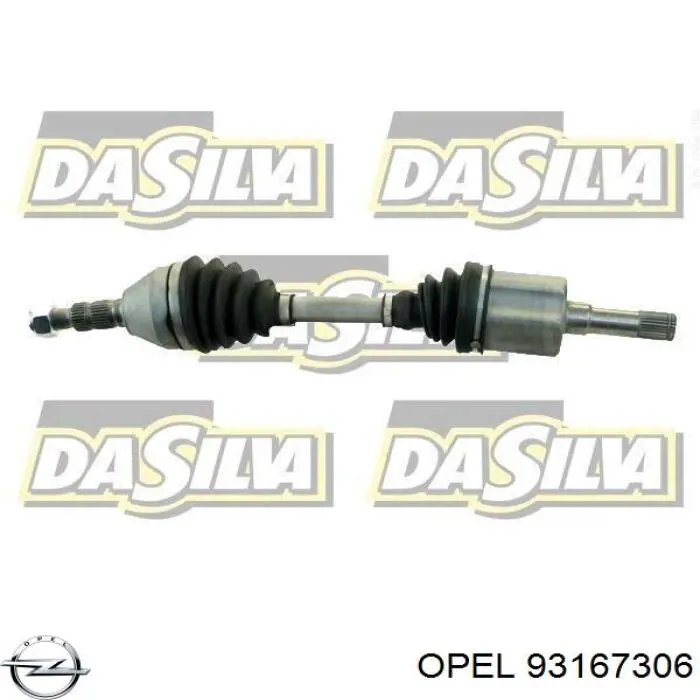 Полуось (привод) передняя Opel 93167306 цена, от 85.80 USD
