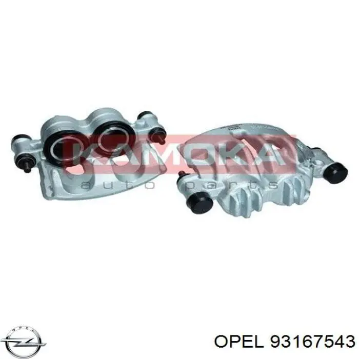 Купить 93167543 Opel Суппорт тормозной передний правый