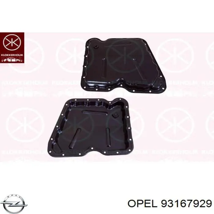 93167929 Opel panela de óleo de cárter do motor