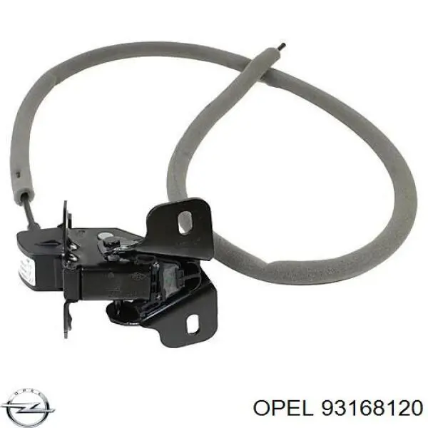 93168120 Opel fecho superior da porta traseira esquerda batente