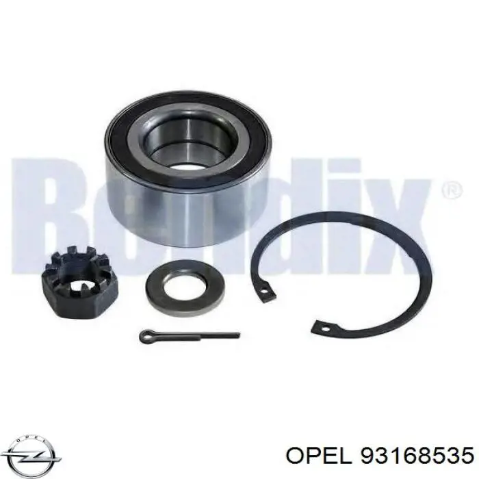 Купить 93168535 Opel Подшипник передней ступицы
