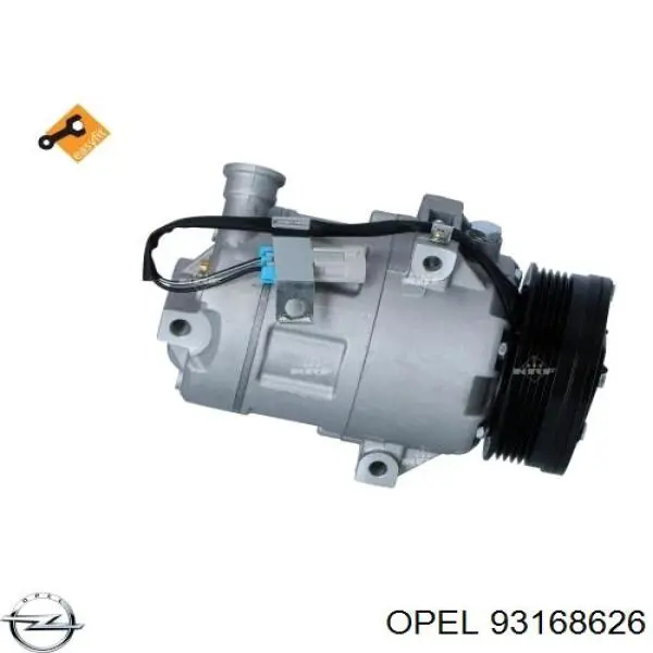 Компрессор кондиционера 93168626 Opel