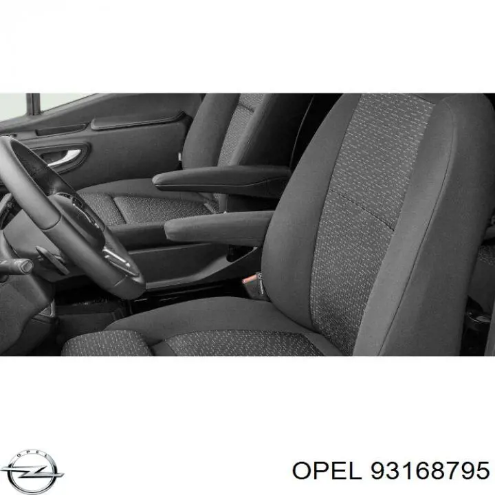 93168795 Opel Брызговики задние, комплект