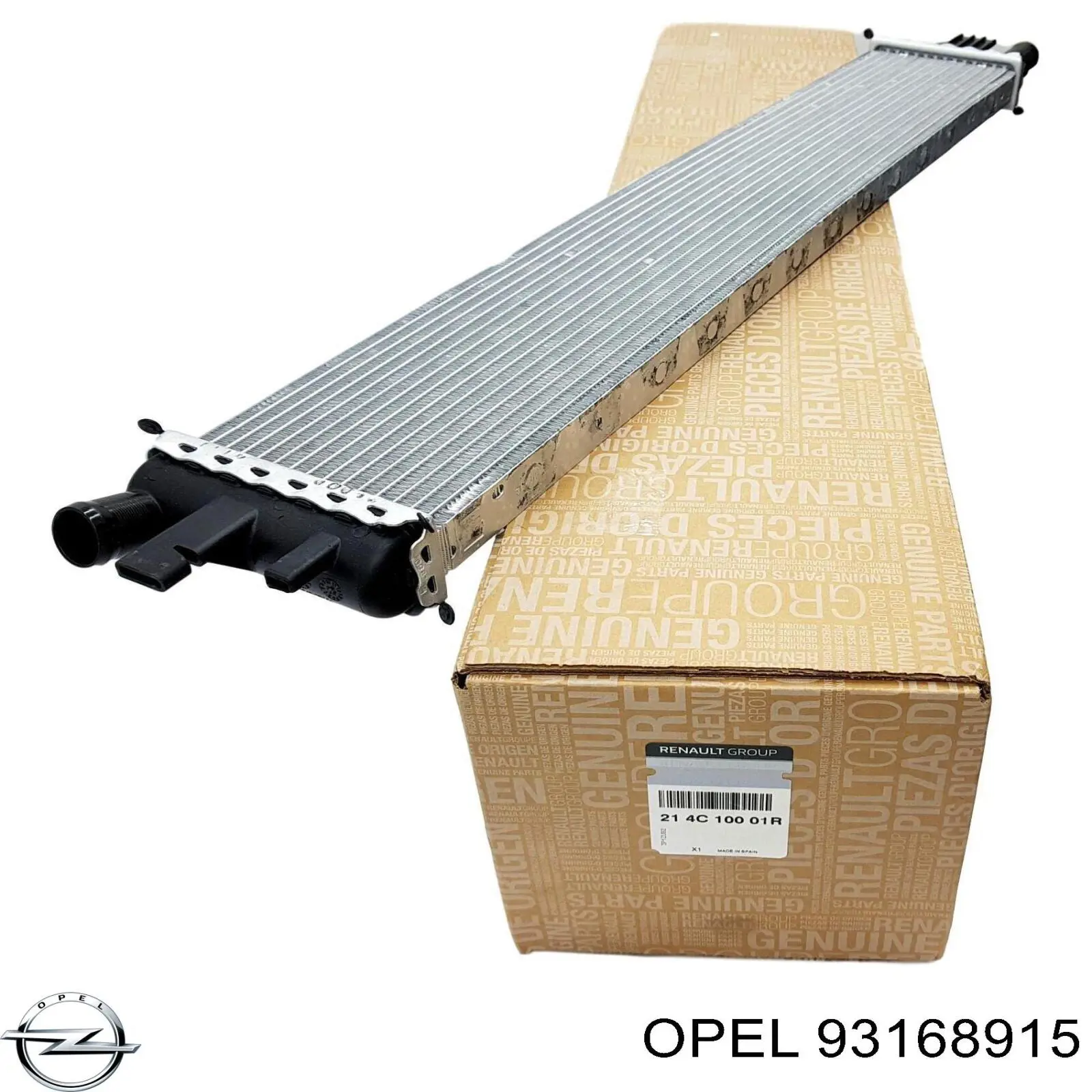 93168915 Opel Радиатор охлаждения, дополнительный