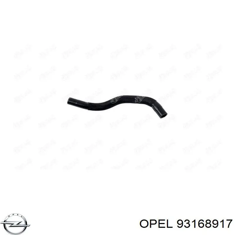 93168917 Opel Патрубок радиатора охлаждения нижний