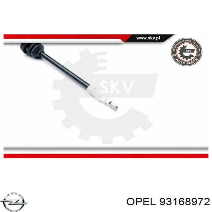 Трос ручного тормоза, комплект на авто Opel 93168972 цена, от 16.72 USD