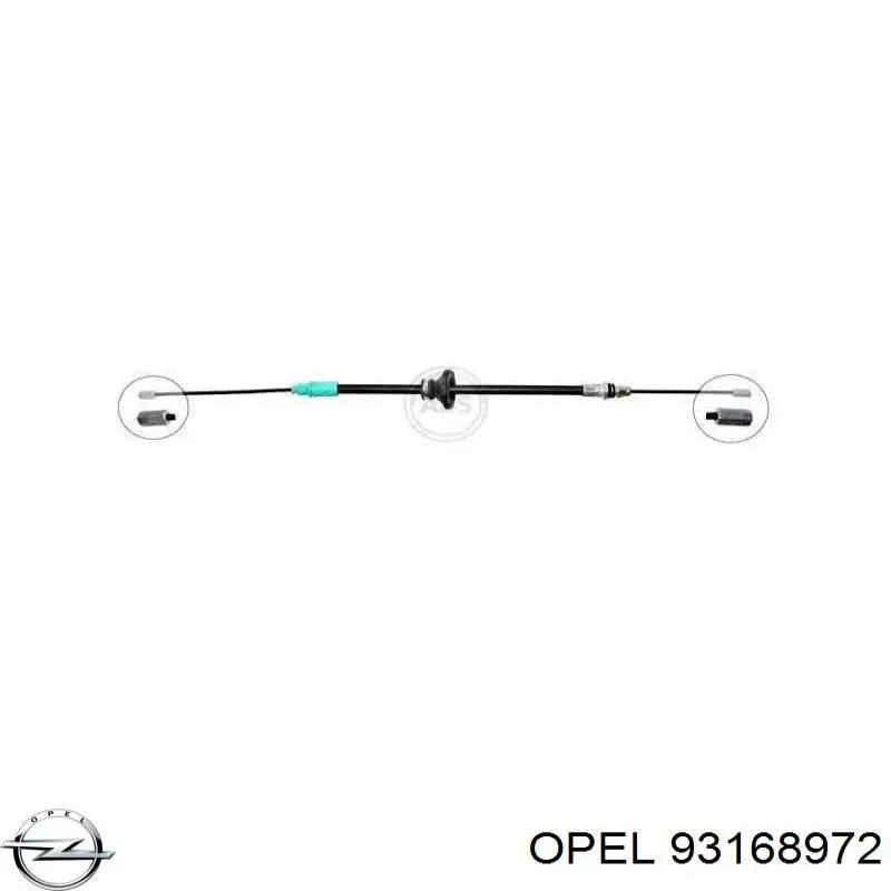 Купить 93168972 Opel Трос ручного тормоза, комплект на авто