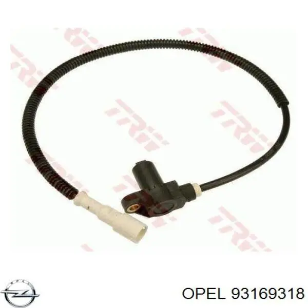 Датчик АБС (ABS) передний 93169318 Opel