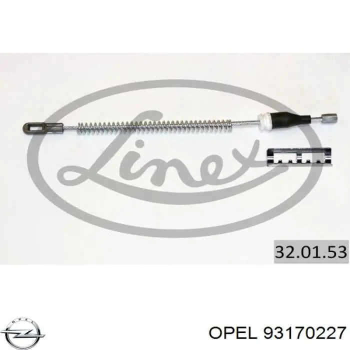 Купить 93170227 Opel Тормоз стояночный