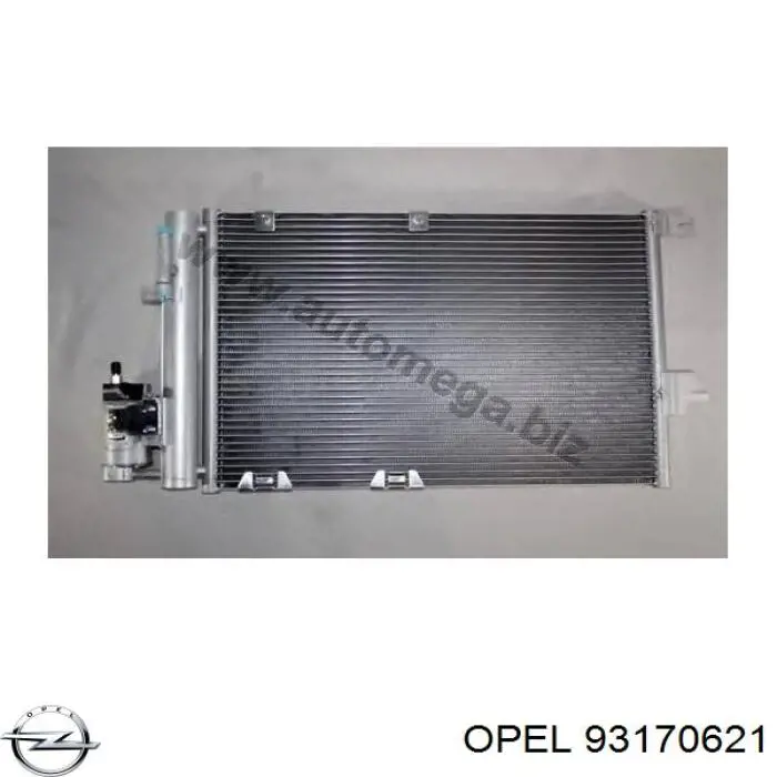 93170621 Opel радиатор кондиционера
