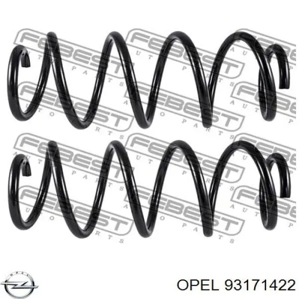 Пружина амортизатора передняя Opel 93171422 цена, от 31.46 USD