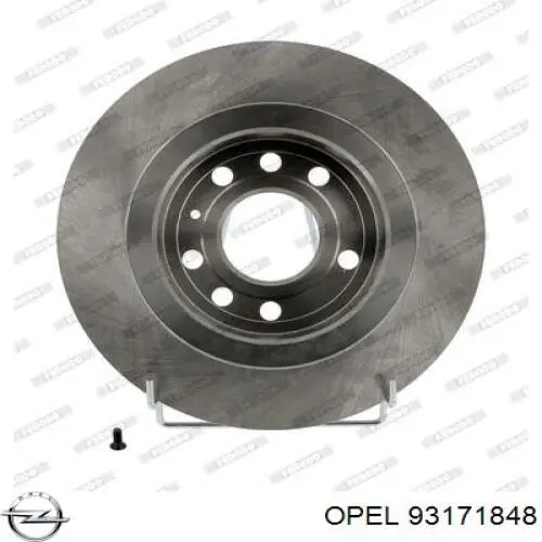 93171848 Opel диск тормозной задний
