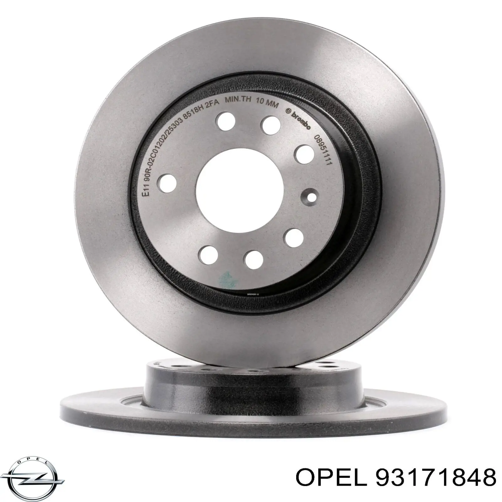 Купить 93171848 Opel Диск тормозной задний