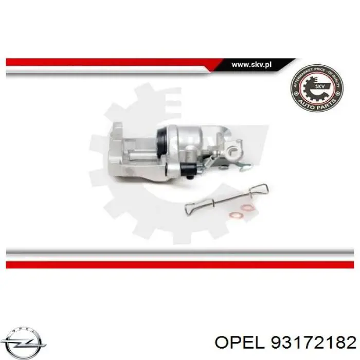 Суппорт тормозной задний левый Opel 93172182