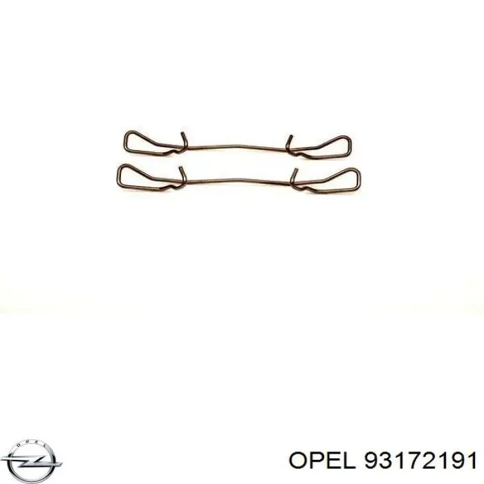 93172191 Opel пружинная защелка суппорта