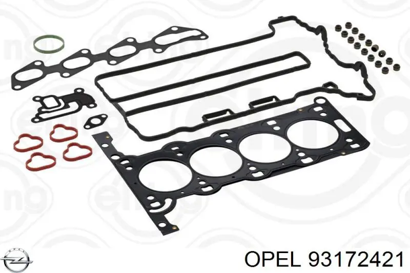 Верхний комплект прокладок двигателя 93172421 Opel