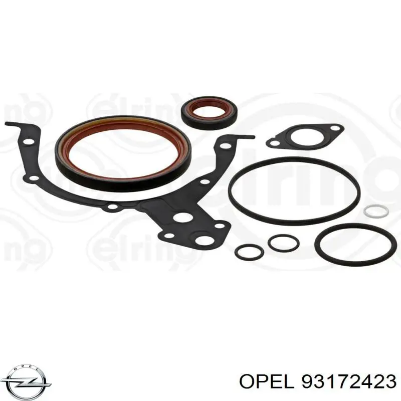 Комплект прокладок двигателя нижний Opel 93172423