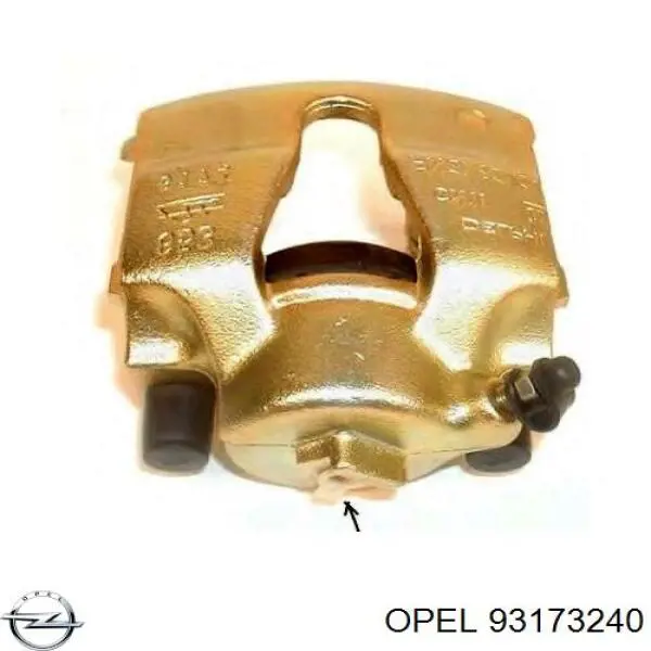 Суппорт тормозной передний правый Opel 93173240