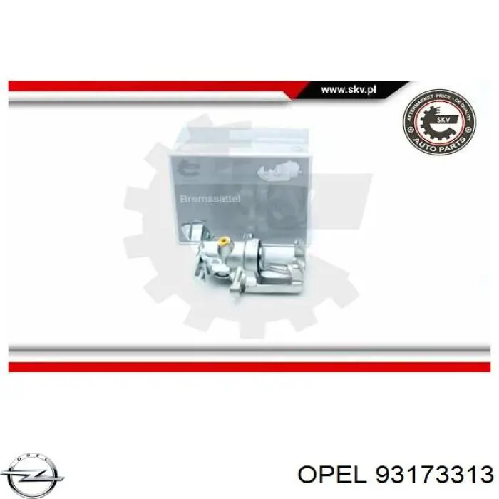 93173313 Opel Ремкомплект заднего тормозного суппорта