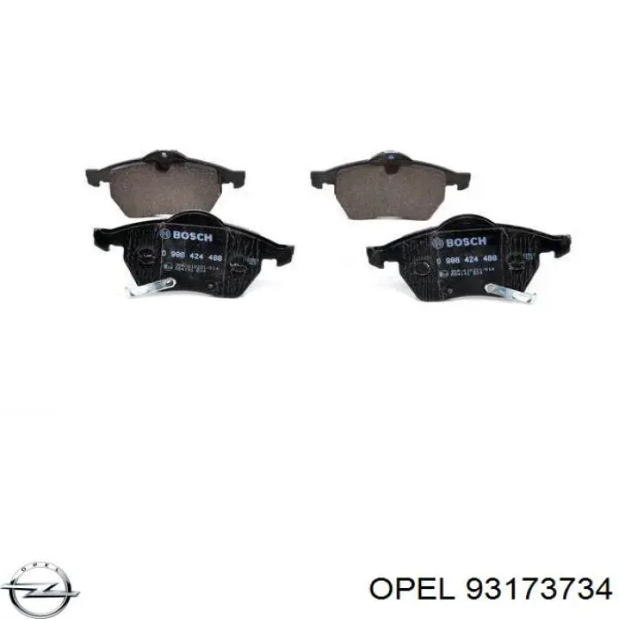 Колодки Opel 93173734 цена, от 28.87 USD