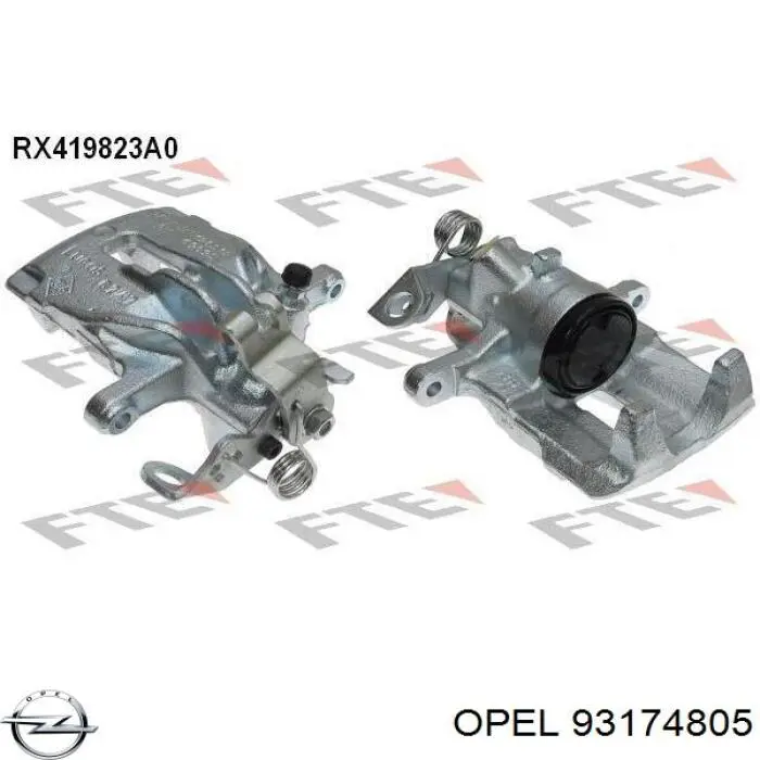 Суппорт задний левый 93174805 Opel