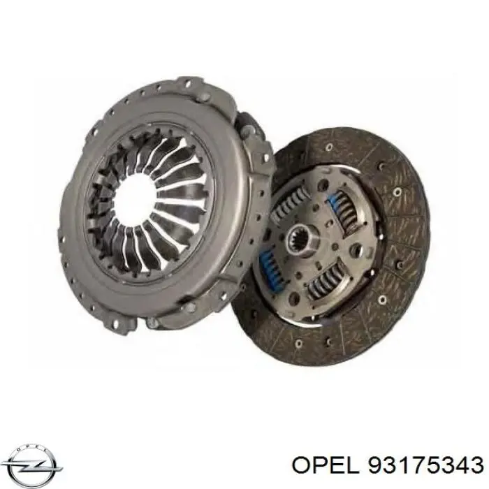 Купить 93175343 Opel Комплект сцепления (диск, корзина, подшипник)