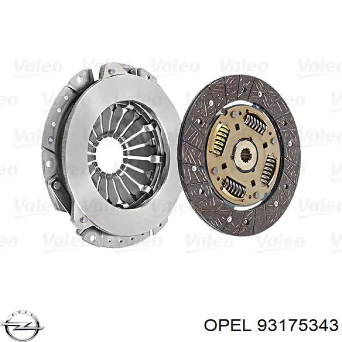 Комплект сцепления (3 части) Opel 93175343 цена, от 70.80 USD