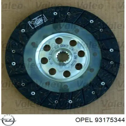 93175344 Opel Сцепление в сборе