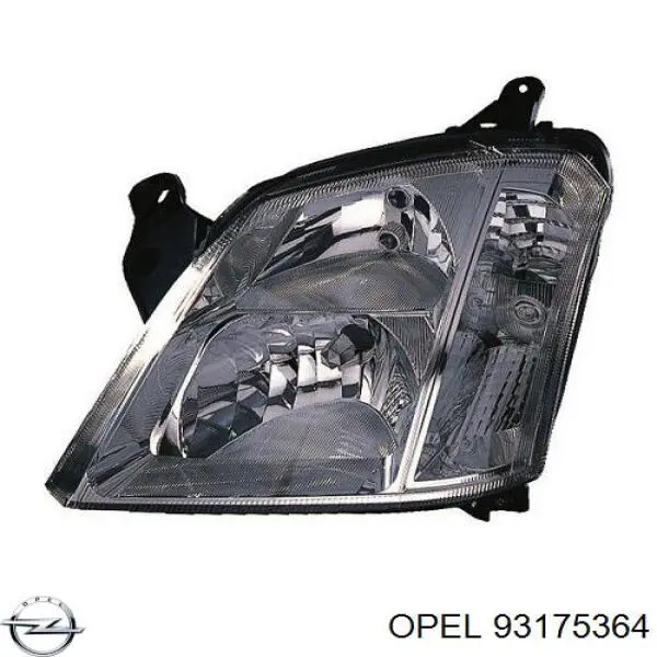 Купить 93175364 Opel Фара левая передняя