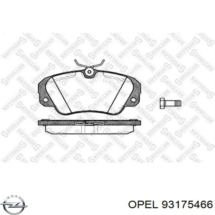 93175466 Opel Диск тормозной передний