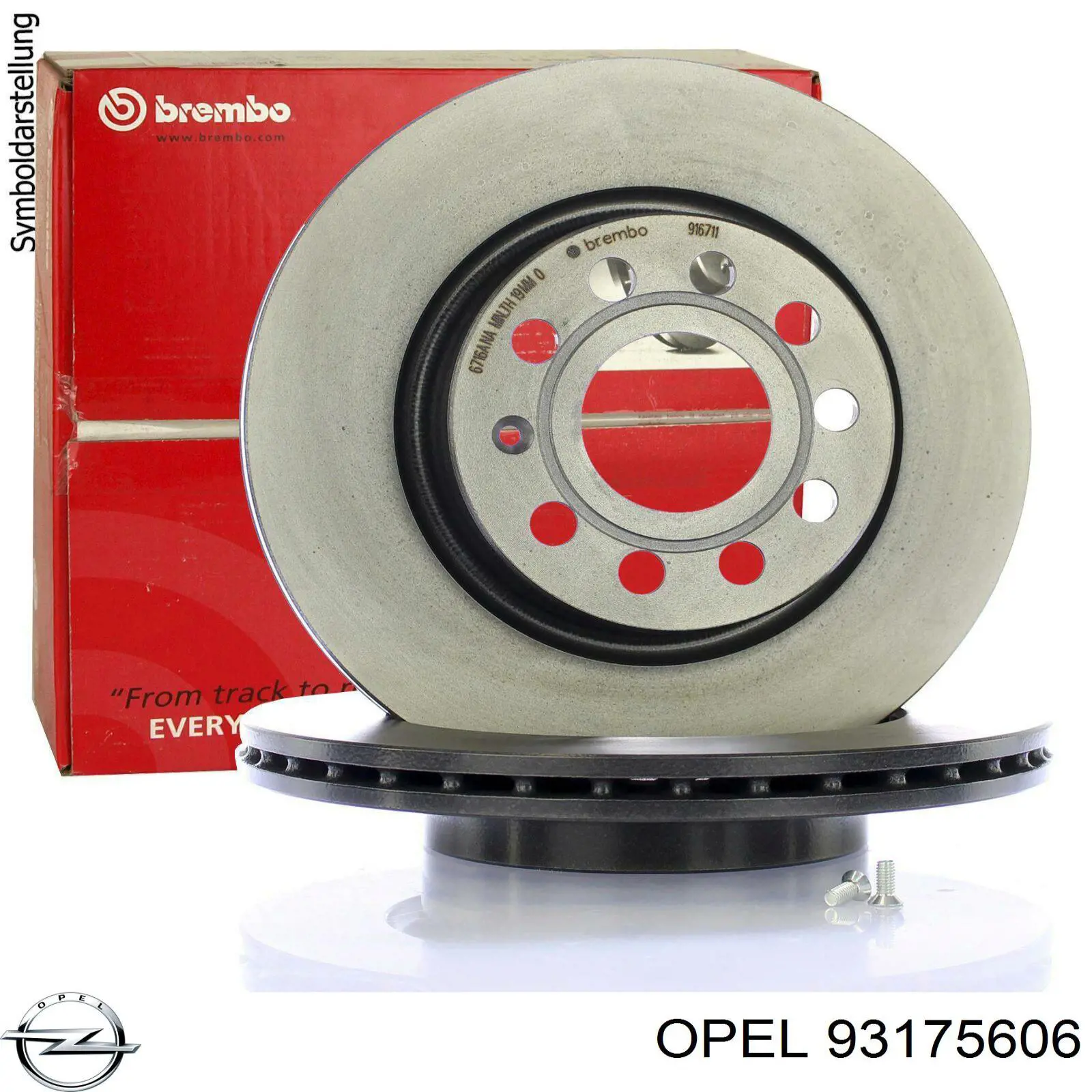 93175606 Opel диск тормозной передний