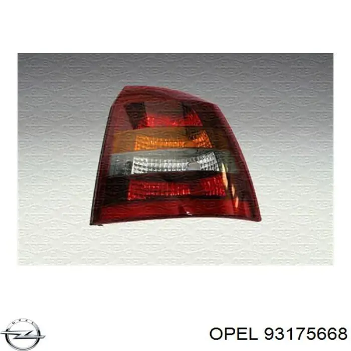 93175668 Opel фонарь задний левый