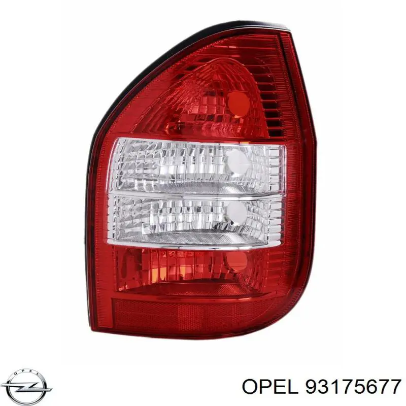 93175677 Opel lanterna traseira esquerda