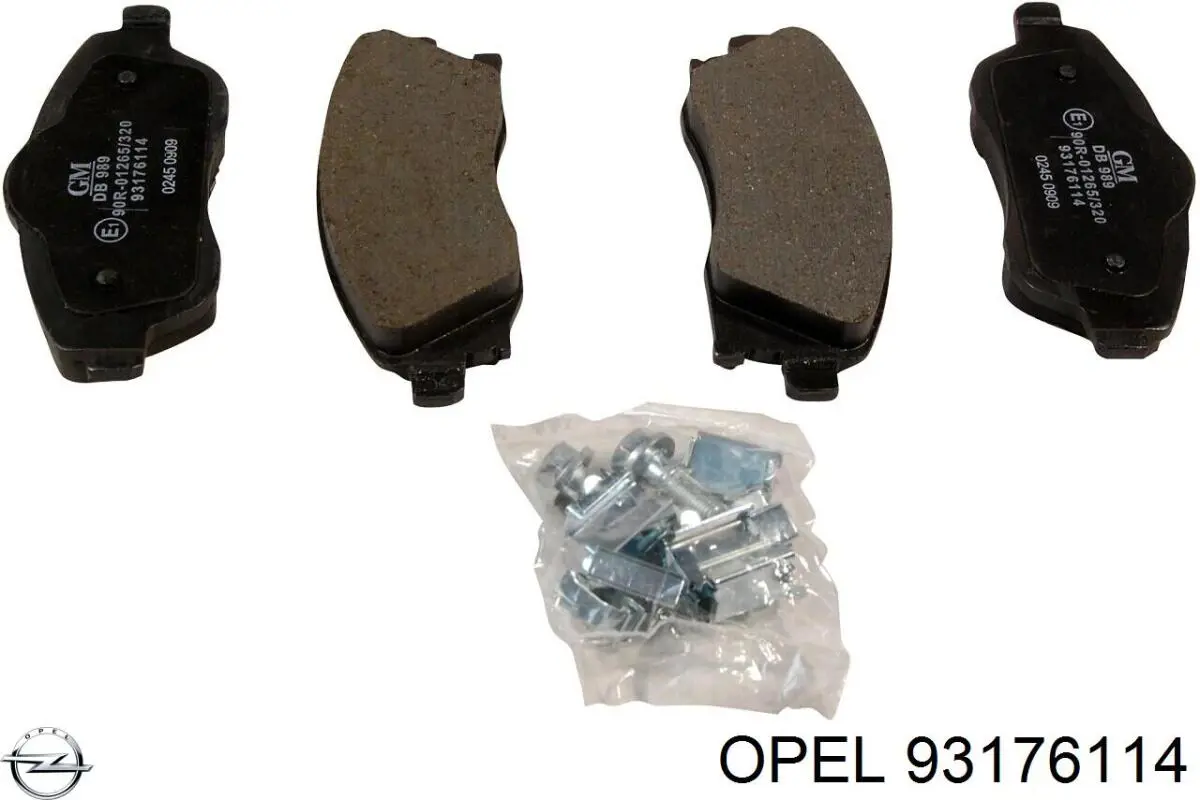 Купить 93176114 Opel Колодки тормозные