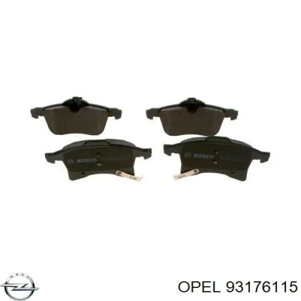 Тормозные колодки Opel 93176115