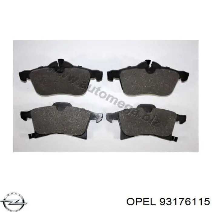 Купить 93176115 Opel Колодки тормозные