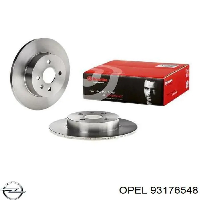 Купить 93176548 Opel Диск тормозной задний